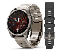 Garmin Fenix 8 47mm AMOLED Sapphire Titanium Case, Graphite with Titanium & Silicone Bands