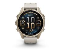 Garmin Fenix 8 43mm Gold Tone & Sandstone Silicone Strap Smartwatch