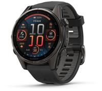 Garmin fenix 8 3.56 cm (1.4") AMOLED 47 mm Digital 454 x 454 pixels Touchscreen Black Wi-Fi GPS (satellite)