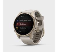 Garmin fenix 8 AMOLED Sapphire Edition 43mm GPS Smartwatch, Soft Gold Stainless Steel and Fog Grey with Fog Grey and Dark Sand Band One Size