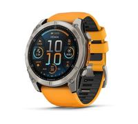 Garmin Fenix 8 AMOLED Sapphire Titanium Spark Orange Watch