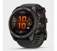 Garmin fenix 8 Pro AMOLED Sapphire Edition 51mm GPS Smartwatch, Carbon Grey DLC Titanium with Black/Pebble Grey Silicone Band One Size