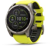 Garmin Fenix 8 Solar Sapphire Titanium 51mm GPS Watch Amp Yellow Graphite