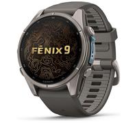 Garmin fēnix 9, 43mm GPS multisport smartwatch, Pebble Grey | Extensive health & training features, adventure watch with 10 days battery life