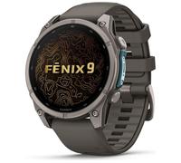 Garmin Fenix 9 47mm DLC Titanium Smartwatch GPS Pebble Gray 64GB