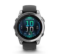 Garmin fēnix® E Amoled 47mm Stainless Steel Case Black Strap Smart Watch