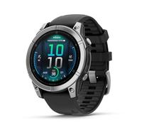 Garmin fēnix E GPS 47mm Multisport Smartwatch, Extensive Health and Training Features, Adventure Watch with up to 16 days battery life, Stainless Steel and Black