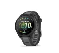 Garmin Forerunner 165, 43mm GPS running smartwatch, lightweight, AMOLED touchscreen, advanced training, insights & features, safety & tracking features, up to 11 days battery life, Black
