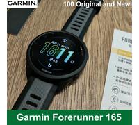 Garmin Forerunner 165 GPS Running Smartwatch AMOLED Touchscreen 11 Days Battery Life Training Metrics and Recovery Insights 43MM White 24h ship
