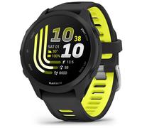 Garmin Forerunner 170, 43mm GPS running smartwatch, lightweight, AMOLED, advanced training, insights & features,HRV status, safety & tracking features, up to 10 days battery life, Black/Amp Yellow