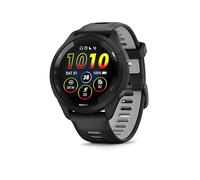 Garmin Forerunner 265, 46mm GPS Running smartwatch, Black | AMOLED touchscreen, advanced training insights & HRV status, safety & tracking, with music, up to 13 days battery life