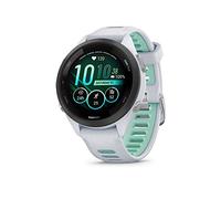 Garmin Forerunner 265S Running Smartwatch for Unisex, 42 mm Size, Whitestone/Neo Tropic