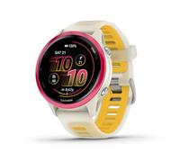 Garmin® Forerunner® 570, 42mm, Advanced GPS Running and Triathlon Smartwatch, AMOLED Display, Training and Recovery Features, Raspberry Aluminum with Translucent Bone/Mango Band