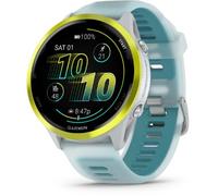 Garmin Forerunner 570 GPS Aluminium 47mm Running Smart Watch Amp Yellow withTranslucent Whitestone/TurquoiseBand