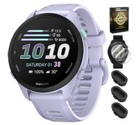 Garmin Forerunner 70, 1.2" AMOLED GPS Running Watch, Training Readiness, 13-Day Battery, Cool Lavender, 010-04307-03 w/Deco Essentials 26-Month CPS, Screen Protector & 3-Pack Dust Cover