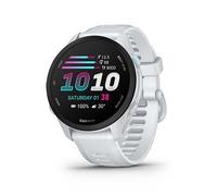 Garmin Forerunner 70, 43mm GPS running smartwatch, lightweight, AMOLED, easy to use, safety & tracking features, up to 13 days battery life, Whitestone