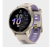 Garmin Forerunner 970 GPS Watch, Soft Gold Titanium with French Grey Case and French Grey/Translucent Indigo Band One Size