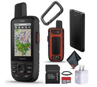 Garmin GPSMAP 67i Rugged Hiking GPS Handheld, Premium inReach Satellite Technology, 425 Hr of Battery Life, Two-Way Messaging, Interactive SOS, Mapping Bundle with Accessories
