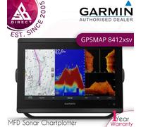 Garmin GPSMAP 8412xsv 12'' IPS MFD Chartplotter│Worldwide Basemap & Sonar│IPX7