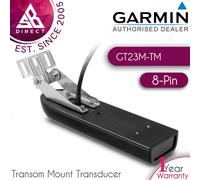 Garmin GT23M-TM Transom Mount Transducer - 8 pin│Mid-Band CHIRP DownVü│For Boat