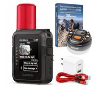 Garmin inReach Mini 3 Plus, Rugged Global Satellite Communicator 010-03387-10 Bundle with Deco Essentials 6ft Braided Type-C Cable, Charger, Dome Lantern Flashlight and Deco Gear Master Guide
