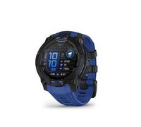 Garmin Instinct 3, 45mm AMOLED Rugged GPS Smartwatch,Built in Sports Apps and Health Monitoring, LED Flashlight, Shock Resistant, 10ATM, Up to 18 days Battery Life, Black/Bolt Blue