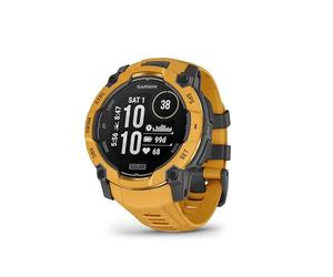 Garmin Instinct 3, 50mm rugged GPS smartwatch with SOLAR charging,built in sports & health apps, LED flashlight, shock resistant, 10ATM, unlimited battery life w/SOLAR charging, Sunburst
