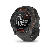 Garmin Instinct® 3 50mm, Solar Charged Display, Rugged Outdoor GPS Smartwatch, Metal-Reinforced Bezel, Built-in Flashlight, Charcoal