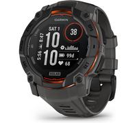 Garmin Instinct® 3 50mm, Solar Charged Display, Rugged Outdoor GPS Smartwatch, Metal-Reinforced Bezel, Built-in Flashlight, Charcoal