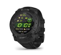 Garmin Instinct 3 Tactical Edition, 50mm AMOLED Rugged GPS Smartwatch,Built in Sports Apps and Health Monitoring, LED Flashlight, Shock Resistant, 10ATM, up to 24 days Battery Life, Black