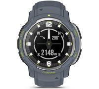 Garmin Instinct Crossover, 45mm rugged Hybrid smartwatch, Blue Granite | Analogue hands & digital display, ultratough design features, thermal & shock resistant, up to 28 days battery life