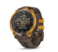 Garmin Instinct Crossover AMOLED Bronze Sunburst Dial Cocoa Silicone Strap Watch