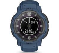 Garmin Instinct Crossover Solar, Hybrid Smartwatch, 45 mm, Solar Charging, Rugged Design and Super-Luminova Hands, 70 Days Autonomy, +30 Sports, GPS, Cardio, SpO2, Activity Tracker (Tidal Blue)