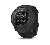 Garmin Instinct Crossover Solar Tactical Hybrid Smartwatch, 45 mm, Solar Charging, Rugged Design and Super-Luminova Hands, 70 Days Runtime, +30 Multisport Apps, GPS, Tactical Functions (Black)