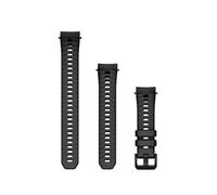 Garmin Instinct E-40 Mm 20 Mm Silicone Strap Silver One Size Black