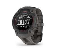 Garmin Instinct E, 45 mm rugged GPS smartwatch with essential smart features, built in sports apps, supertough design features, up to 16 days battery life, Black Bezel with Charcoal band