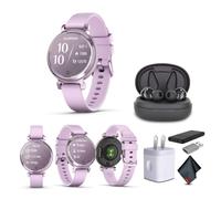 Garmin Lily 2 Small and Stylish Smartwatch Up to 5 Days Battery Life Hidden Display Patterned Lens Metallic Lilac (010-02839-01) Fitness Smart Watch B