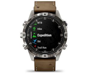 Garmin MARQ Adventurer (Gen2) Brown Leather Strap Smartwatch
