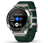 Garmin MARQ® Golfer (Gen 2) 46mm Titanium Case Green Ceramic Bezel Strap Watch, New