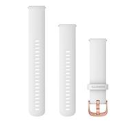 Garmin Quick Release 20 mm Silicone Band in Rose Gold/White for Active Lifestyles