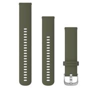 Garmin Quick Release 20 mm Silicone Band in Silver/Moss for Active Lifestyles