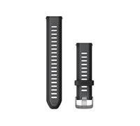 Garmin Quick Release 20 Mm Silicone Strap One Size Black / Grey