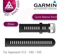 Garmin Quick Release 20mm Silicone Watch Strap Band│For Approach S12 - S40 - S42