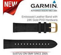 Garmin 010-12924-22 Smart Wearable Accessories Band Black Leather