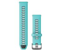 Garmin Quick Release 22 Mm Silicone Strap Silver One Size Turquoise / Black