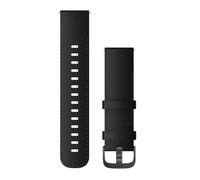 Garmin Quick Release 22 Mm Leather Strap Black One Size Black / Grey