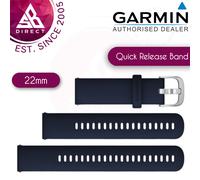 Garmin Quick Release 22mm Watch Strap Band│Dark Blue│Silicone│For Vivoactive 4