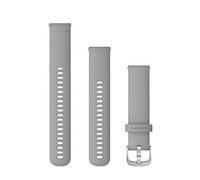 Garmin Quick Release Bands (20 mm) - Powder Grey Silicone Band with Silver Hardware