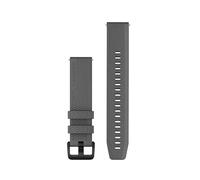 Garmin Quick Release Bands (20mm), suitable for selected Forerunner-,Venu-, vívomove-,vívoactive and Approach smartwatch series, Original accessory, Silicone, Slate Grey with Slate Hardware