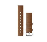Garmin Quick Release Bands (22mm), suitable for selected Forerunner-,Venu- and vívoactive smartwatch series, Original accessory, Leather, Brown Italian with Silver Hardware